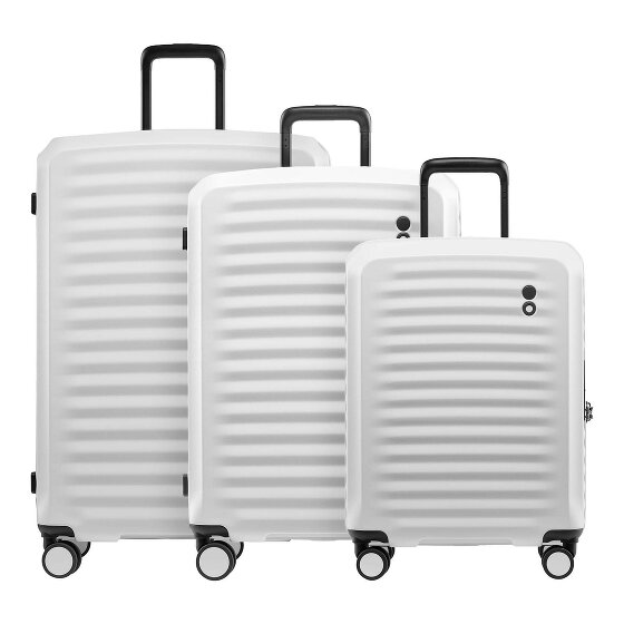 Echolac Oxygen 4 ruote Set di valigie 3 pezzi con piega di espansione