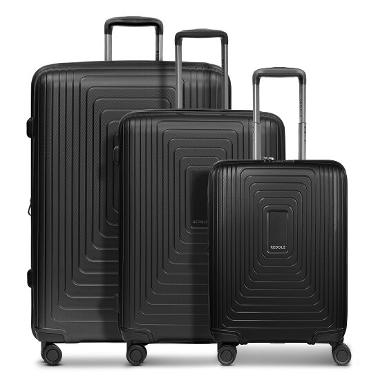 Redolz Essentials 14 4 ruote Set di valigie 3 pezzi con piega di espansione