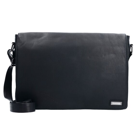Greenland Nature Messenger in pelle nappa nera 38 cm