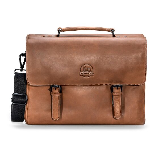 Farmhood Nashville Cartella XXL 3 scomparti in pelle 39 cm