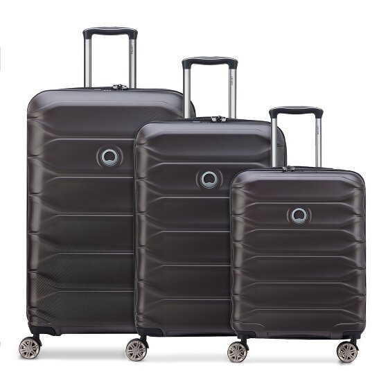 Delsey Paris Meteor 4 ruote Set di valigie 3 pezzi con piega di espansione