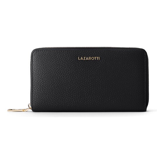 Lazarotti Portafoglio Bologna XL con zip in pelle 19 cm