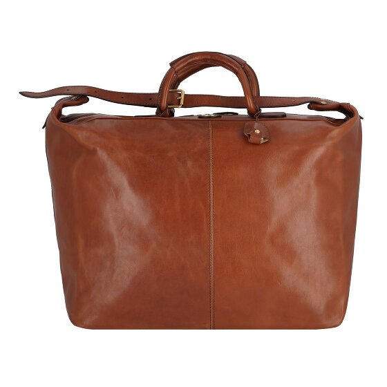 DRAKENSBERG Weekender Cody - Borsa Da Viaggio 50L Impermeabile In Tela Cerata Blu Oceano E Pelle - 2
