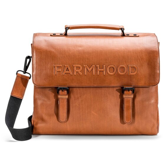 Farmhood Memphis Cartella XXL 3 scomparti in pelle 39 cm