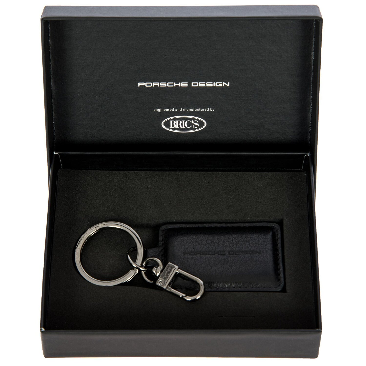 Porsche Design Portachiavi in pelle 10 cm black