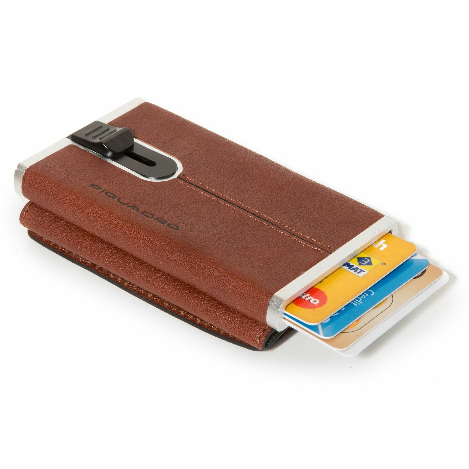 PIQUADROPIQUADRO Porta carte di credito pelle 6 cm Marca 
