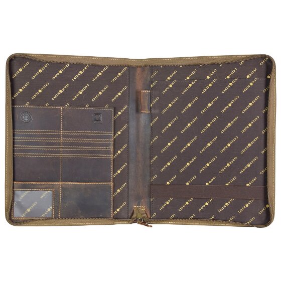 Greenburry Cartella ad anelli vintage in pelle 26 cm