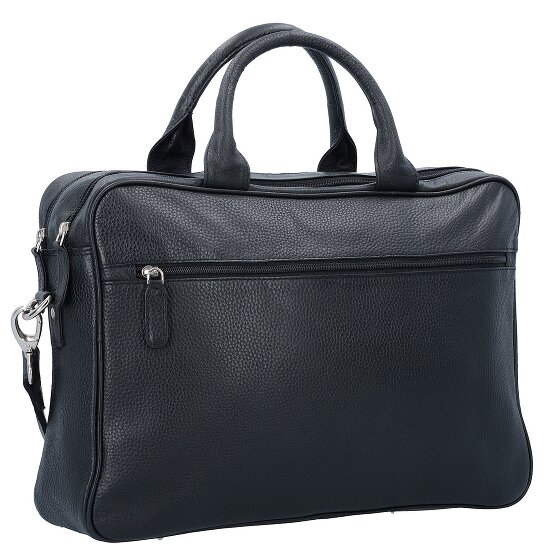 Dermata Cartella in pelle con scomparto per laptop da 40 cm