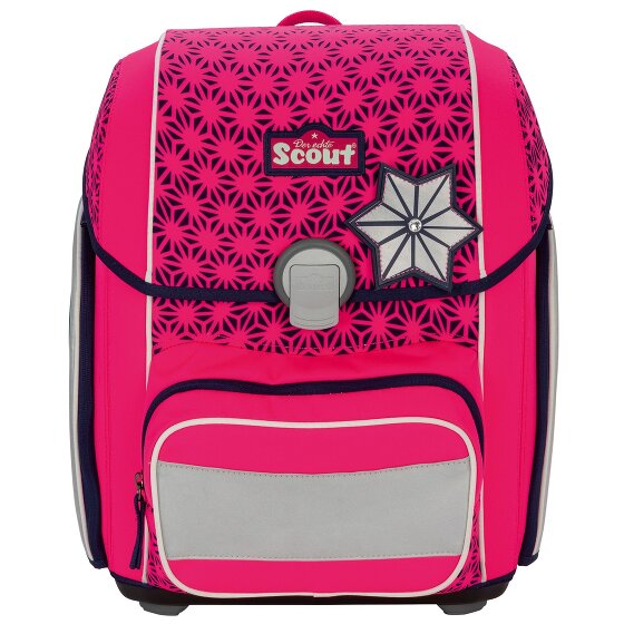 Scout Genius Neon Safety DIN Set di borse per la scuola 4 pezzi