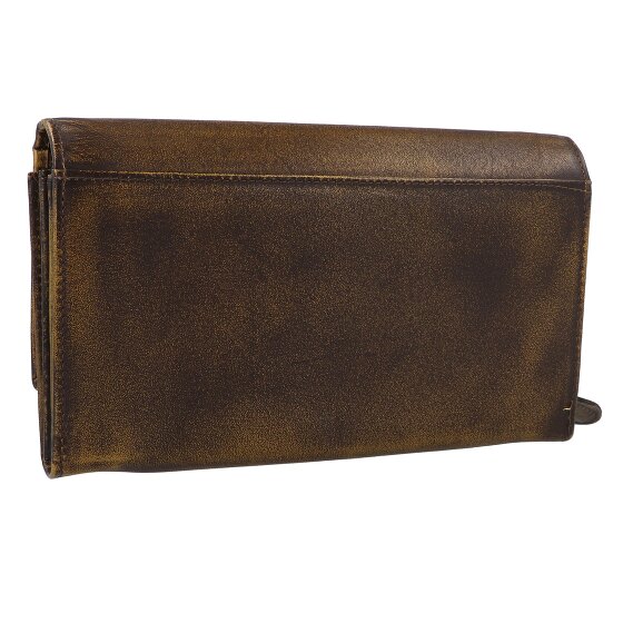 Greenburry Destressed Portafoglio Protezione RFID Pelle 13 cm