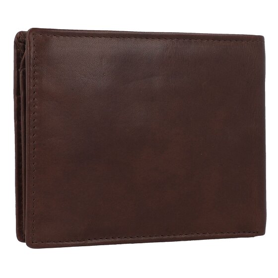 Greenburry Newport Portafoglio Protezione RFID Vera Pelle 12 cm