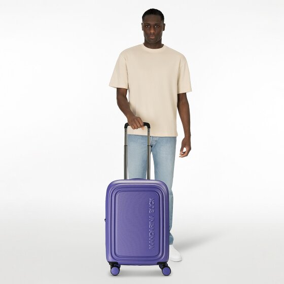 Mandarina Duck Logoduck Carrello cabina a 4 ruote 55 cm