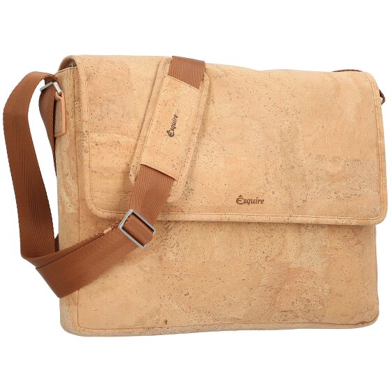 Esquire Messenger in sughero con scomparto per laptop da 39 cm