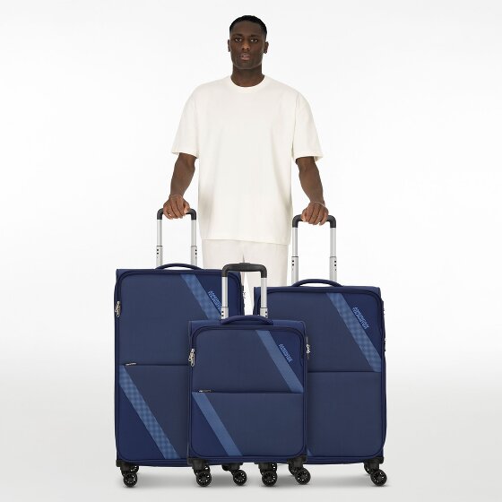 American Tourister Star Max 4 ruote Set di valigie 3 pezzi con piega di espansione