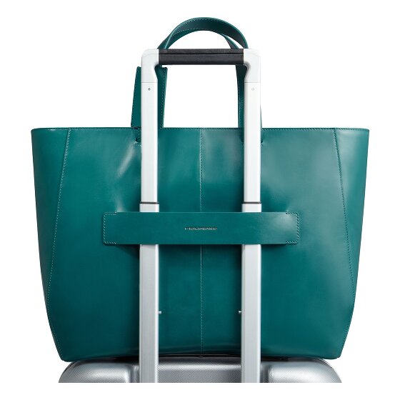 Piquadro Blue Square Borsa shopper Vera Pelle 40 cm