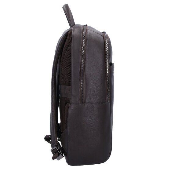 Piquadro Zaini quadrati neri in pelle 44 cm Scomparto per laptop