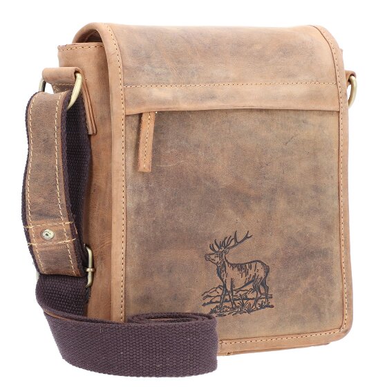Greenburry Borsa a tracolla vintage in pelle 20 cm