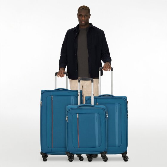 American Tourister Blazing Ride 4 ruote Set di valigie 3 pezzi con piega di espansione