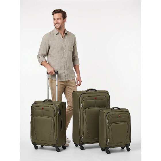 Wenger Beaumont 4 ruote Set di valigie 3 pezzi con piega di espansione