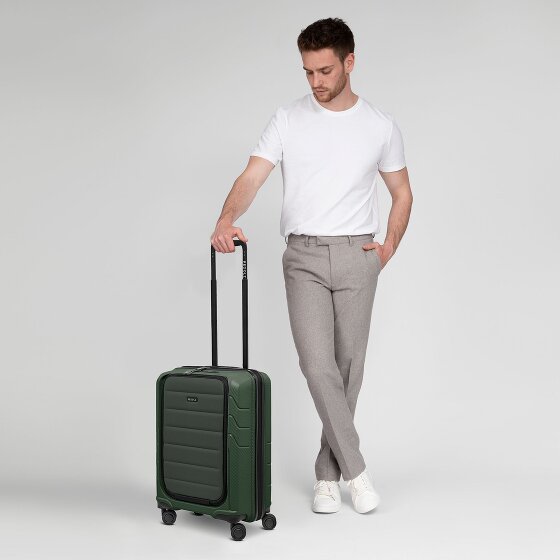 Redolz Essentials 17 Trolley da cabina a 4 ruote 55 cm con tasca morbida per laptop