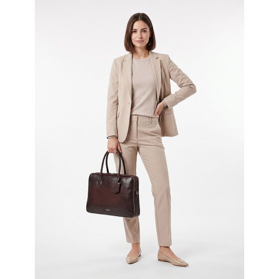 Burkely Ledger Valigetta Vera Pelle 40 cm Vano porta PC