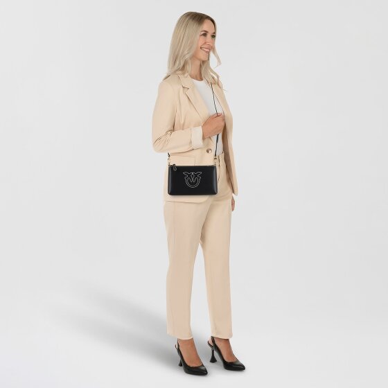 PINKO Flat Horizontal Borsa a tracolla Pelle 20 cm