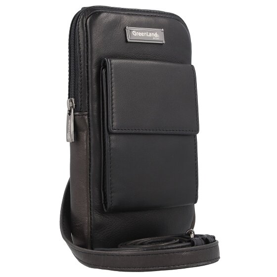 Greenland Nature Black Nappa Custodia per cellulare Pelle 11.5 cm