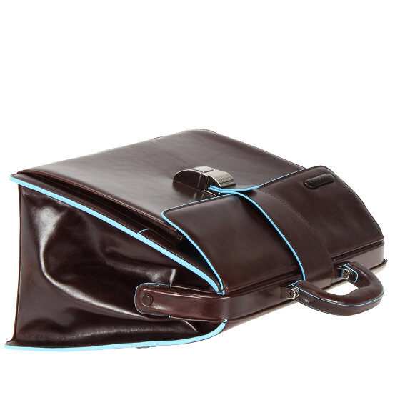 Piquadro Astuccio medico quadrato blu in pelle 36 cm