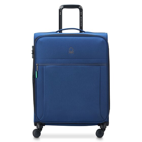 Delsey Paris x United Colors of Benetton BE Trolley a 4 ruote da 65 cm con piega ad espansione