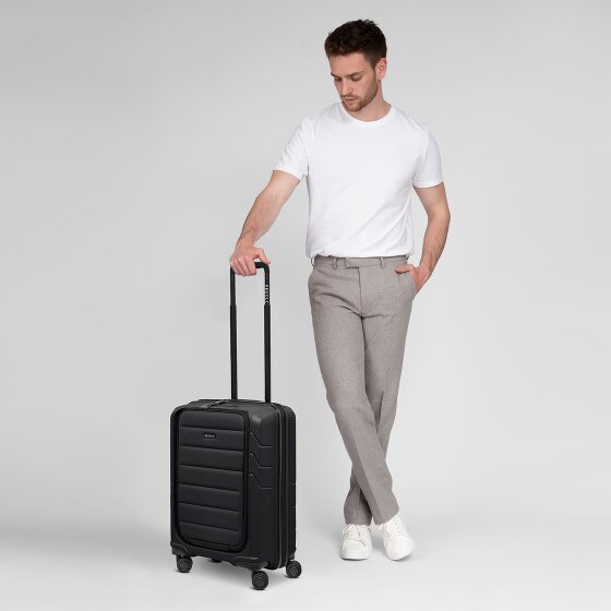 Redolz Essentials 17 Trolley da cabina a 4 ruote 55 cm con tasca morbida per laptop