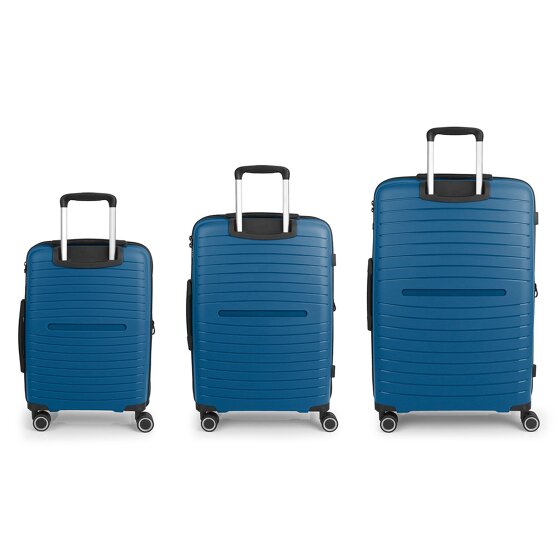 Gabol Shinyuu 4 ruote Set di valigie 3 pezzi con piega di espansione