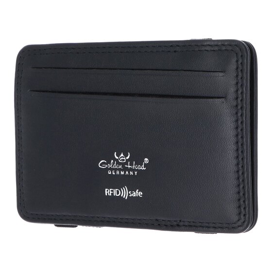 Golden Head Polo Custodia per carta di credito Protezione RFID Vera Pelle 7.5 cm