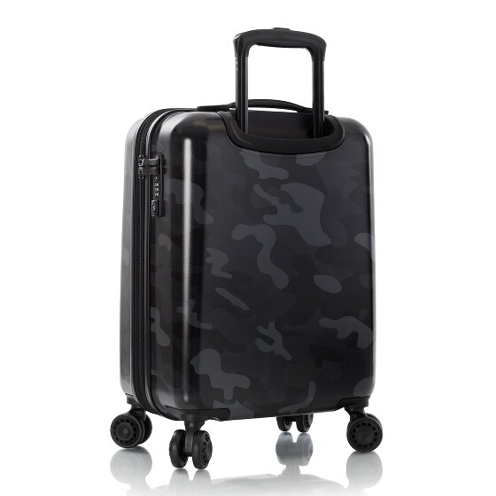 Heys Black Camo 4 ruote Carrello della cabina S 53 cm con piega di espansione
