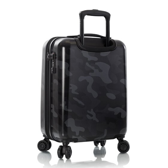 Heys Black Camo 4 ruote Carrello della cabina S 53 cm con piega di espansione