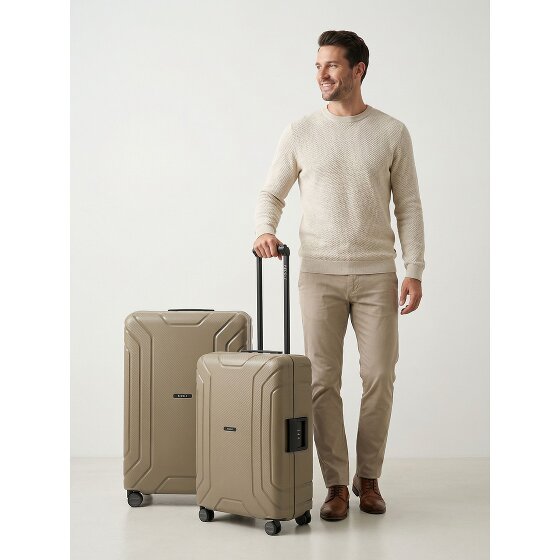 Redolz Essentials 15 Set di valigie a 4 ruote 2 pezzi con chiusura a tre punti