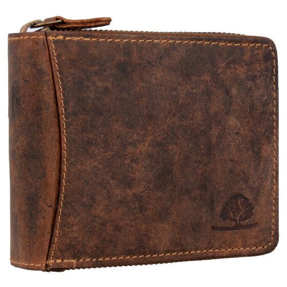 Greenburry Portafoglio vintage in pelle 13 cm