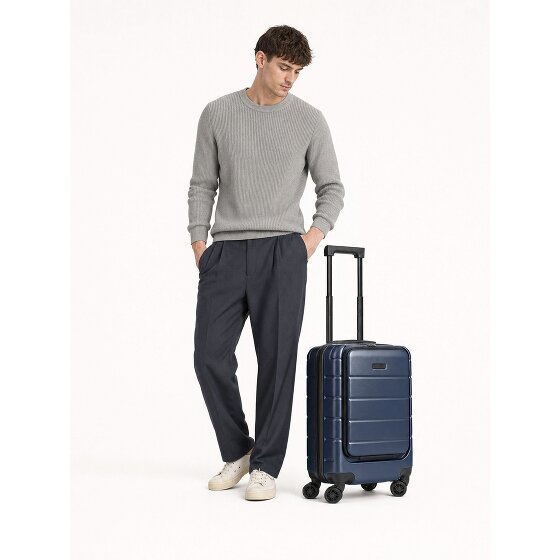 Police Dublin 4 ruote Trolley cabina S 54 cm Vano porta PC espandibile