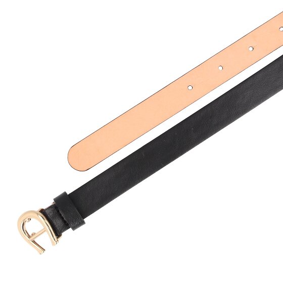 AIGNER Cintura con logo in pelle