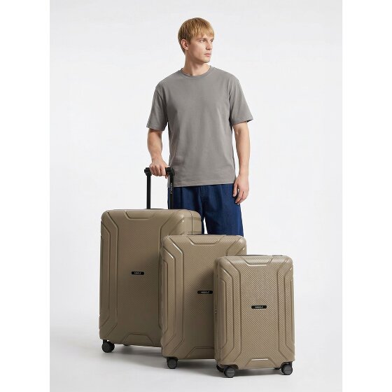 Redolz Set di valigie Essentials 15 a 4 ruote 3 pezzi con chiusura a tre punti