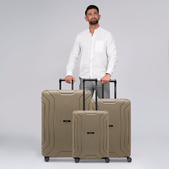 Redolz Set di valigie Essentials 15 a 4 ruote 3 pezzi con chiusura a tre punti