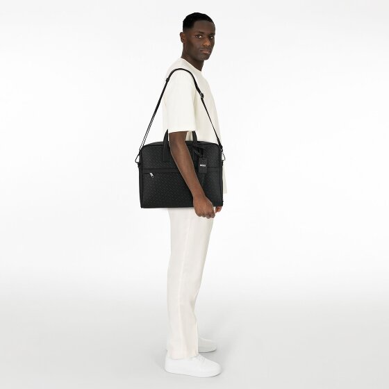 Boss Zair Valigetta Pelle 38 cm Scomparto per laptop
