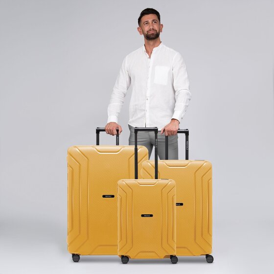 Redolz Set di valigie Essentials 15 a 4 ruote 3 pezzi con chiusura a tre punti