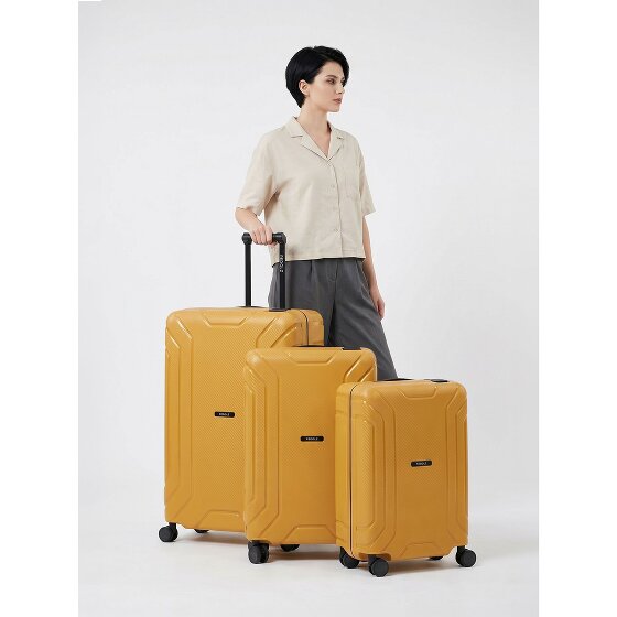 Redolz Set di valigie Essentials 15 a 4 ruote 3 pezzi con chiusura a tre punti