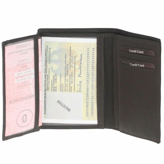 Esquire Duo Identity Card Case in pelle 9 cm