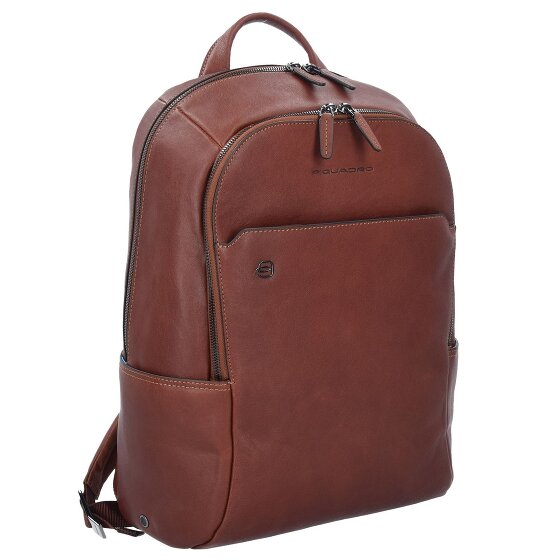 Piquadro Zaino Business nero quadrato in pelle 39 cm Scomparto per laptop