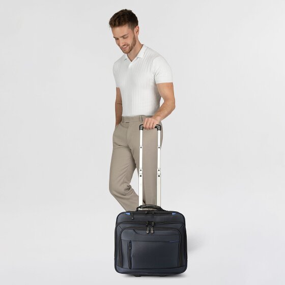 Dermata 2 ruote Trolley business 38 cm Vano porta PC