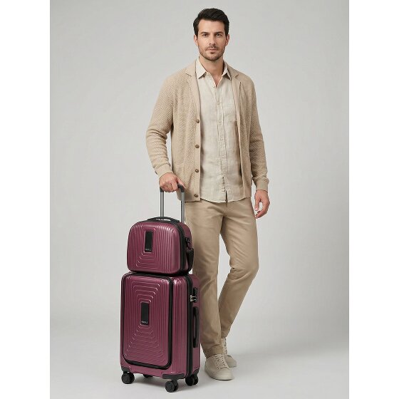 Redolz Set di valigie Essentials 14 2 pezzi trolley da cabina con piega elastica + beauty case