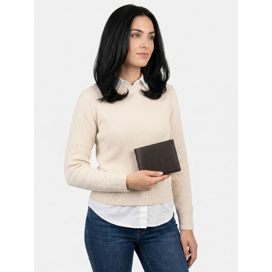 oxmox Leather Portafoglio Protezione RFID Vera Pelle 10 cm