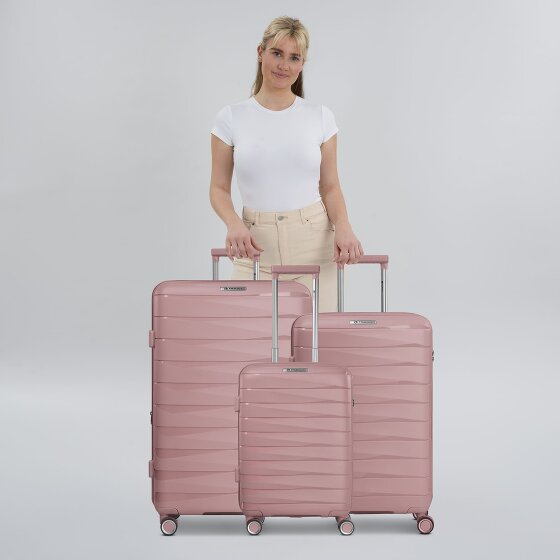 Franky London 4 ruote Set di valigie 3 pezzi con piega di espansione