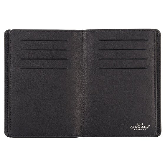 Golden Head Polo Identity Card Case RFID in pelle 9 cm